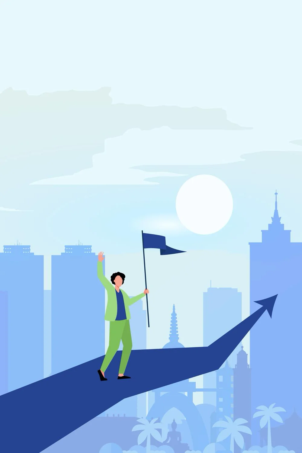 Business growth illustration